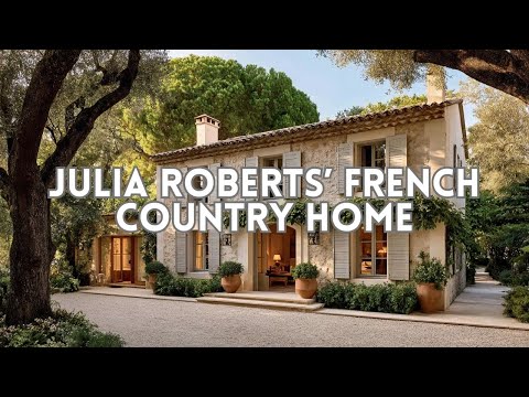 Julia Roberts’ French Country Home  Warm, Relaxed, and Naturally Elegant