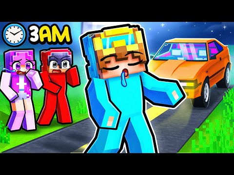 Nico Is SLEEPWALKING At 3AM in Minecraft!