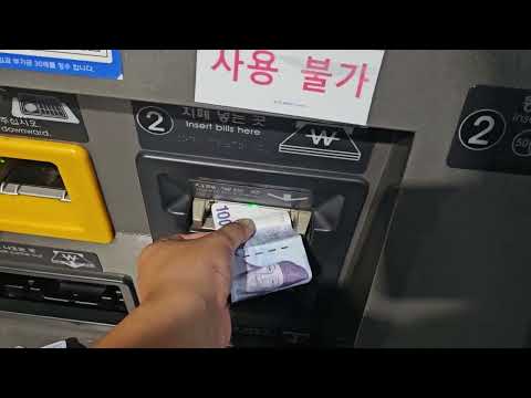 코레일 일반발매기 1회용 교통카드 발매 (가좌역)