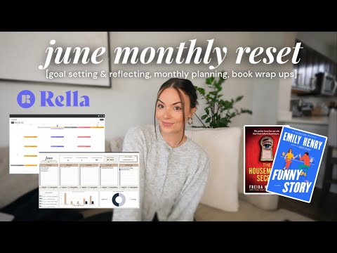JUNE MONTHLY RESET ✍🏻 | monthly planning, goal setting, book wrap-up, PR Lounge updates & more!