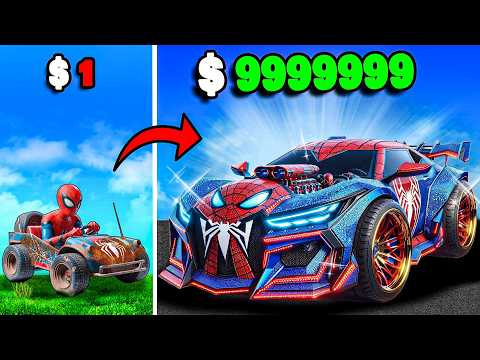 $1 to $1,000,000 SPIDERMAN Cars in GTA 5