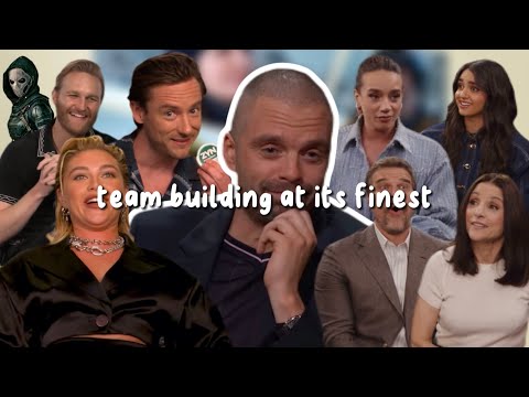 thunderbolts* cast radiating sibling energy and impeccable teamwork