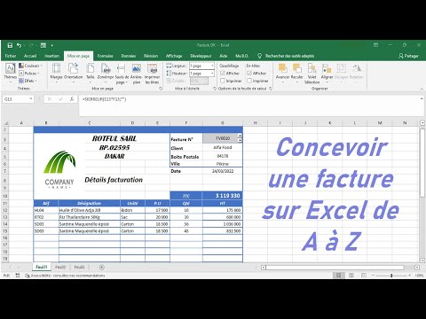 Create an invoice on Excel from A to Z (All steps)