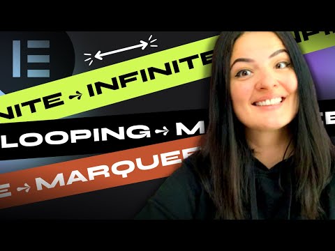 Make a SUPER TRENDY SMOOTH INFINITE MARQUEE with text or image -  - Elementor Tutorial