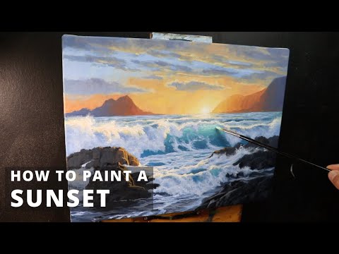 How to Paint a SUNSET