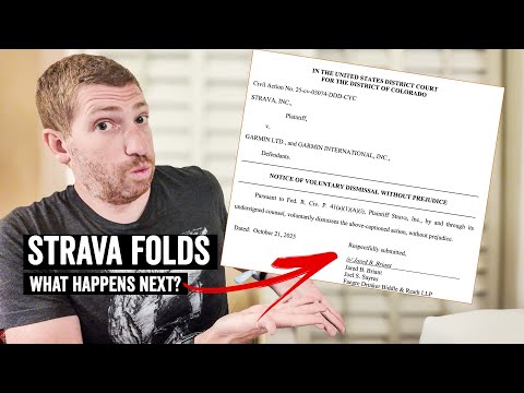 Strava Drops Lawsuit Against Garmin!