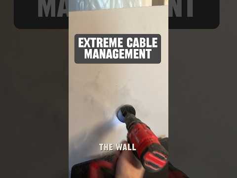EXTREME Cable Management #cablemanagement #desksetup #workspace