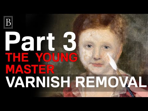Removing Yellowed Varnish - The Young Master Part 3 #artrestoration