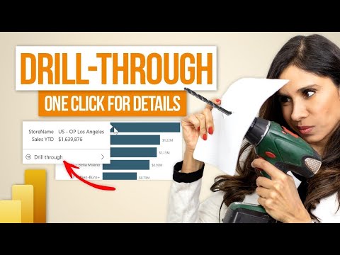 How to use Drill Through in Power BI. 👆 ONE click from chart to details