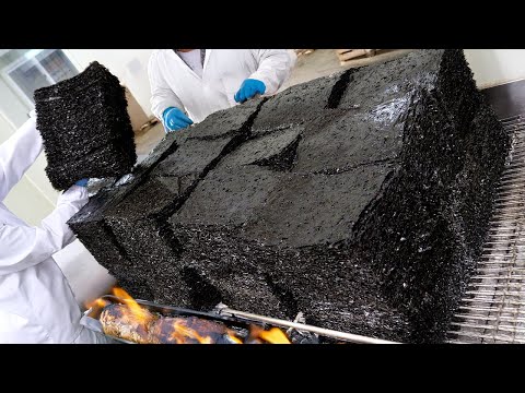 Selling 3,000 Tons in a Month! Korea’s Most Popular Roasted Seaweed, Gim / Korean street food