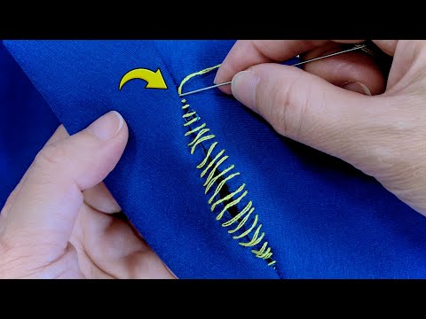 4 INVISIBLE STITCHES To Fix Holes in Clothes & Jeans | NO TRACE Repair (Jady Kreativ)