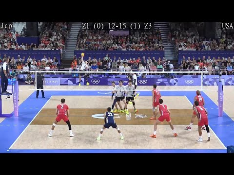 Volleyball USA vs Japan Amazing FULL Match Paris 2024