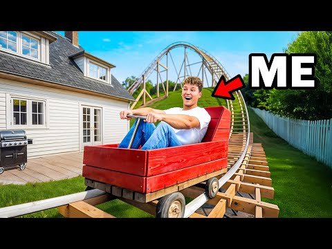 I Built a Rollercoaster in My Backyard!