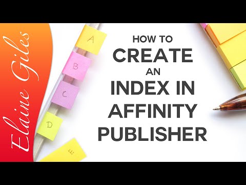 How to Create an Index in Affinity Publisher