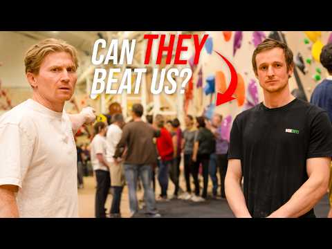 Challenging the STRONGEST climbers in the gym - Can they beat us?