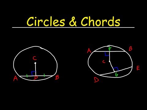 Circles - Chords, Radius & Diameter - Basic Introduction - Geometry