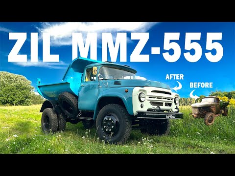 ZIL MMZ 555 (1973) - BEFORE & AFTER - Old Dump Truck Restoration - ЗИЛ-ММЗ-555