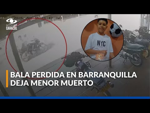 Menor muere por bala perdida en Barranquilla tras ataque armado frente a una tienda