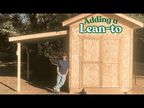 Building a Lean-To || Adding on to our storage shed