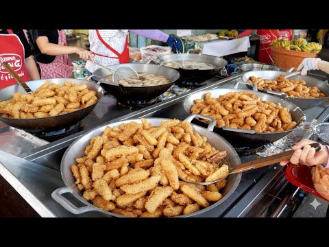 달콤함의 신세계! 40년 경력 바나나 튀김 부터 오픈전부터 완판되는 태국 최고 간식 / Best Thai snacks | Thailand street food
