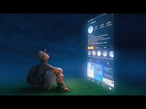 How to Create Holographic Instagram Photo Effect | Photoshop Tutorial