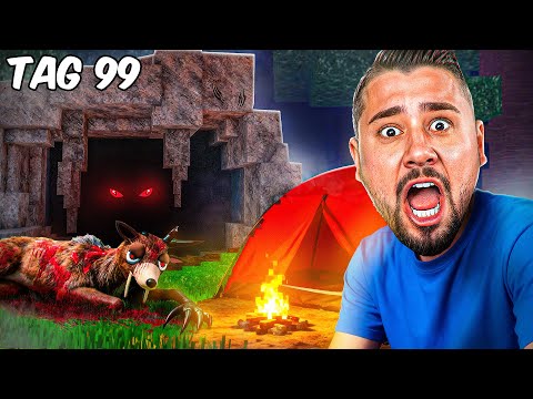 In der FLEDERMAUS HÖHLE ÜBERLEBEN in 99 Nächte im Wald 🦇