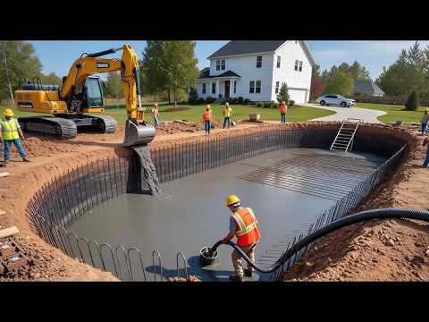 They Transform Epic Backyard into Oasis with Pool | Start to Finish, Time-Lapse ⁨@WetScapes Fiberglass Pools  ⁩