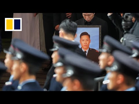 WATCH LIVE: Funeral for Hong Kong firefighter killed in Tai Po disaster