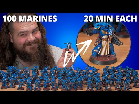 Batch Painting Space Marines as FAST as possible