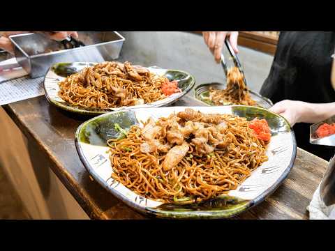 大盛り焼きそばラッシュ!シャッター商店街で行列を作る愛知瀬戸のソウルフードめしがすごい!丨JAPANSE STREET FOOD