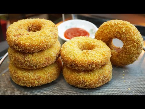 λ°μν μΉν¨ λλ λ§λ€κΈ° | μΉν¨ λλ | μΉν¨ λλ λ μνΌ | Chicken Donuts Recipe