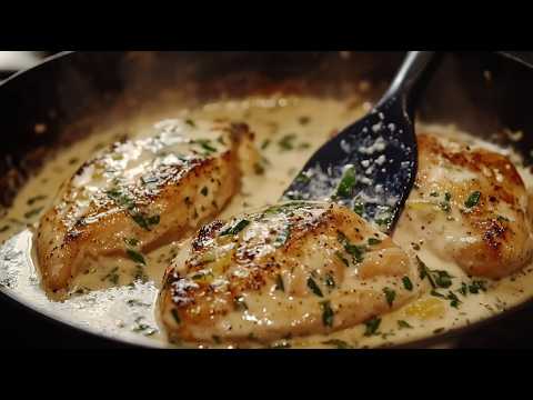 Quick, easy and insanely delicious! Chicken in a delicate cream sauce!