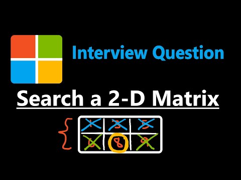 Search a 2D Matrix - Leetcode 74 - Python