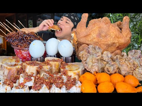 Spicy Bone Marrow, Siomai, Balut, Fried Chicken, Chicharon Bulaklak, Isaw ng Manok, Kwekkwek Mukbang