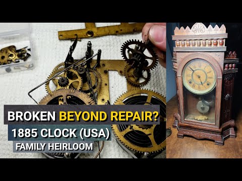 Broken 1885 Gilbert Clock (Restoration)