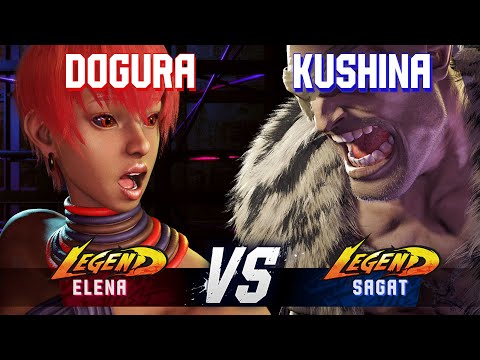 SF6 ▰ DOGURA (Elena) vs KUSHINA (Sagat) ▰ High Level Gameplay