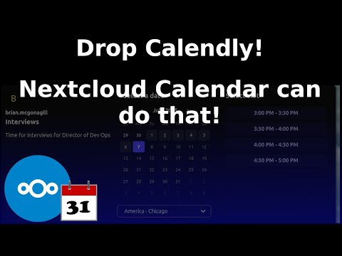 Drop Calendly! Use Nextcloud Calendar Availability Instead!