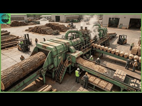 Inside Oak Wood Sawmill Factory – How Millions of Wine Barrels & Matchsticks Are Made
