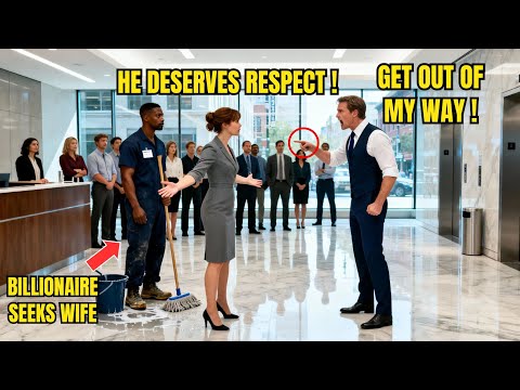 Woman Defended the Black Janitor No One Respected — Unaware He Was a Billionaire Looking for a Wife
