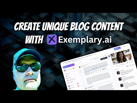 I leverage YouTube, a custom GPT and Exemplary.ai for unique blog content.