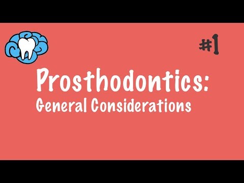 Prosthodontics | General Considerations | INBDE, ADAT