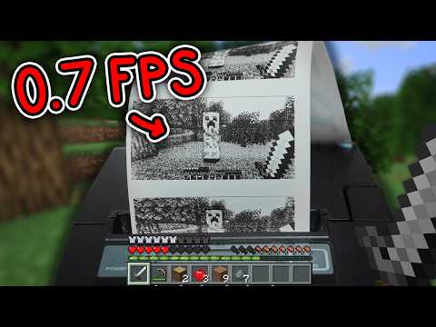 I actually beat Minecraft on a receipt printer