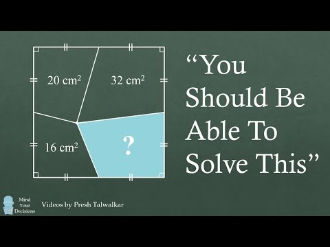 How To Solve For The Area - Viral Math Problem