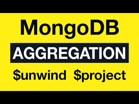 30 Aggregation Example 15 $unwind and $project - MongoDB Aggregation Tutorial
