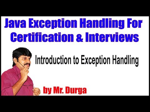 Java Exception Handling ||   Introduction to Exception Handling by Durga