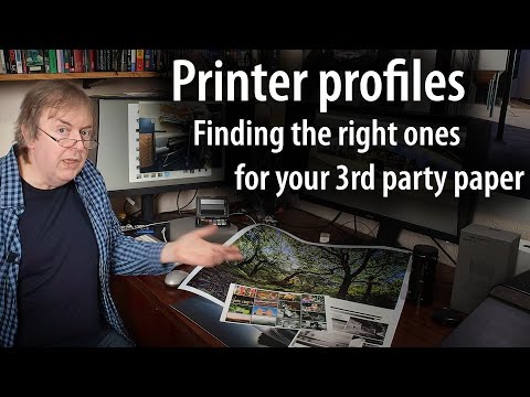 Finding ICC printer profiles for photo and art papers. What if one isn't listed for your printer