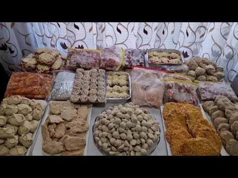 Большая заготовка домашних полуфабрикатов в морозилку.Как приготовить заготовки.Простые рецепты.
