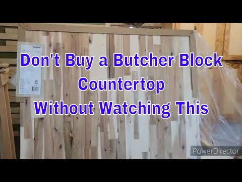 Acacia Butcher Block Countertop by Allen + Roth