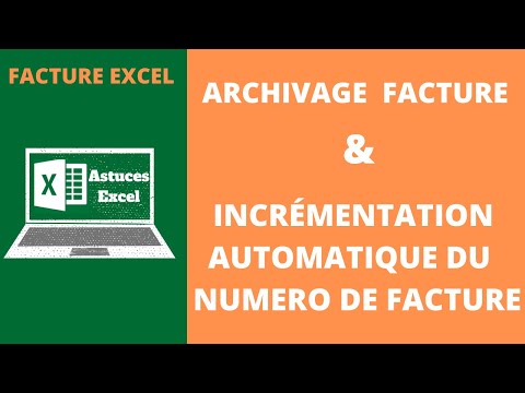 FACTURE EXCEL : Incrémenter le numéro de facture et créer une zone d'archivage sur Excel