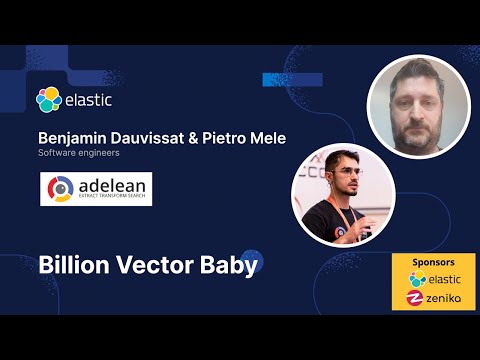 Meetup ElasticFR #94 - Billion Vector Baby